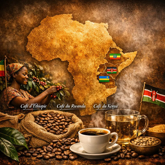 Les cafés africains : un voyage sensoriel à travers l’Éthiopie, le Rwanda et le Kenya Torréfaction des Têtes Brulées